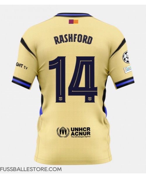 Günstige Barcelona Marcus Rashford #14 Auswärtstrikot 2025-26 Kurzarm Günstige Barcelona Marcus Rashford #14 Auswärtstrikot 2025-26 Kurzarm